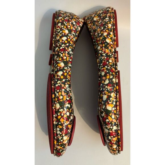 Rare Tory Burch Minnie Linosa Multicolor
Leather Travel Ballet Flat Size 10B - Picture 5 of 9